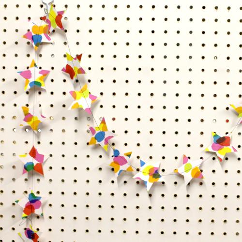 Handprinted Christmas Project: Shirley’s Star Garland