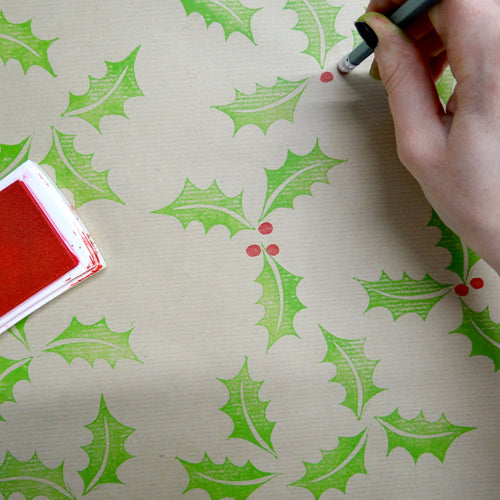 Printing Wrapping Paper for Christmas!