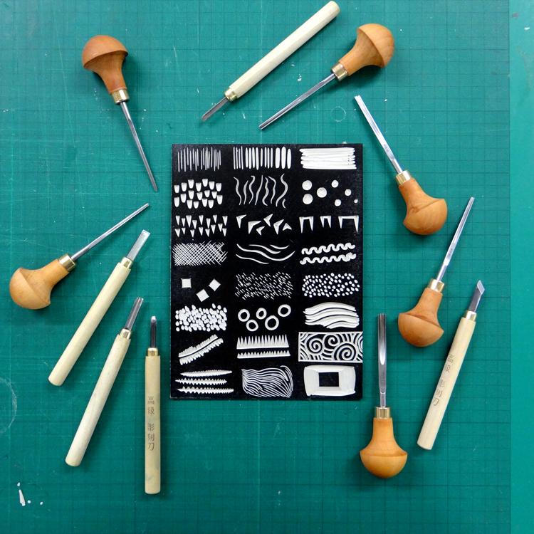 Choosing a set of tools for linocut - A tutorial by Linocutboy
