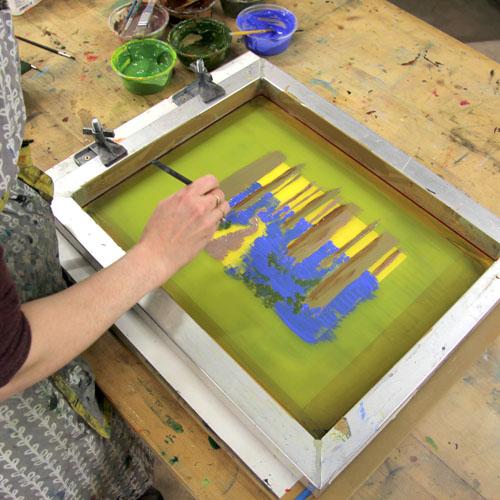 From Screen Print to Acrylic Painting: A Demo