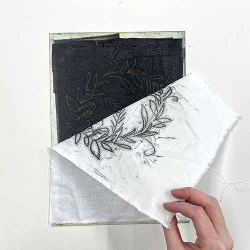 Monotype on Fabric using Screen Printing Inks