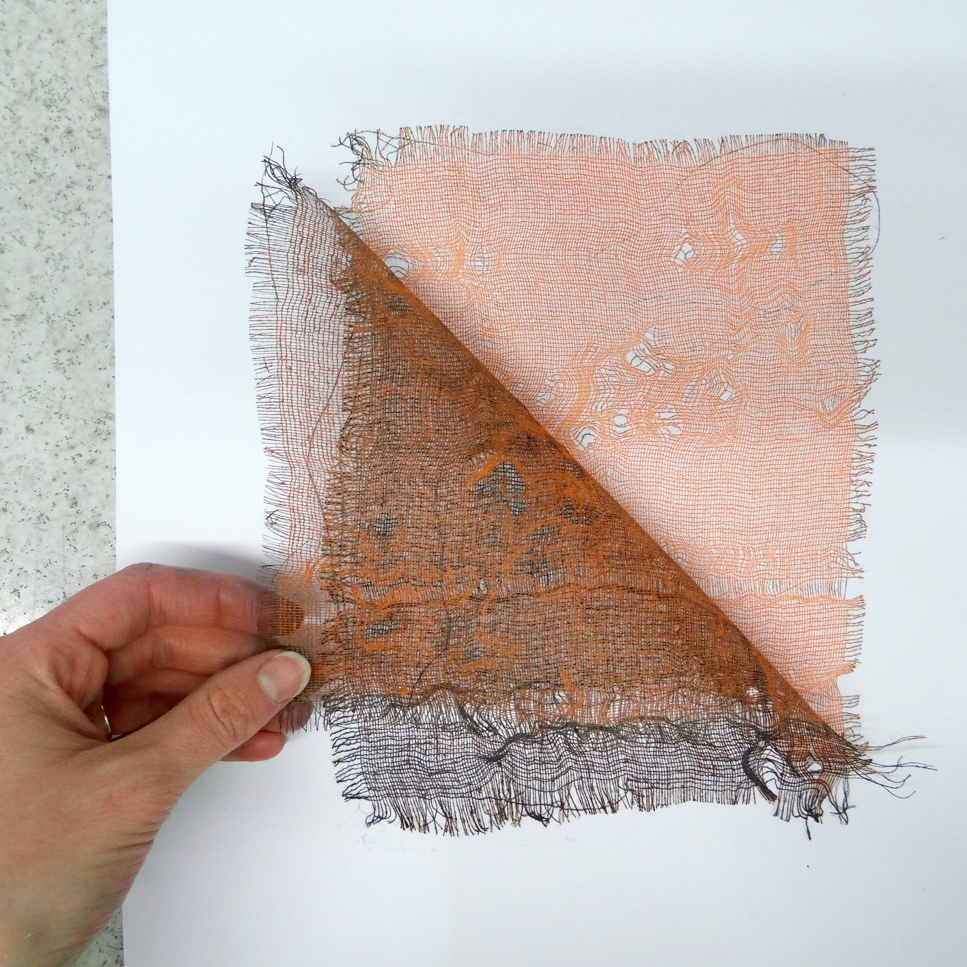 Monoprinting with Scrim
