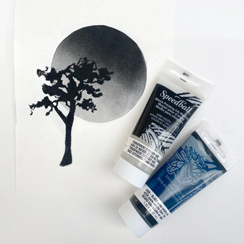 Speedball Block Printing Ink – Black and Extender