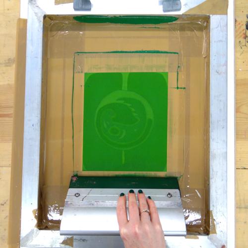 How to Screen Print with Paper Stencils