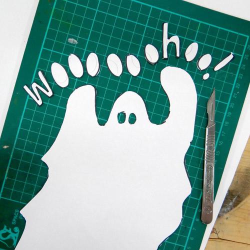 Halloween Printing with Night Glo Acrylic Ink!