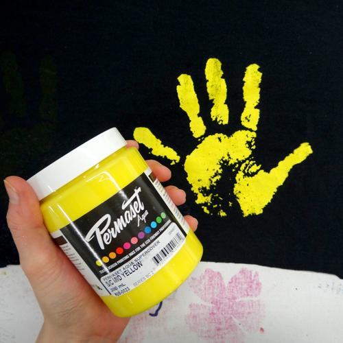 Screen Printing onto Dark Fabrics with Yellow Ink