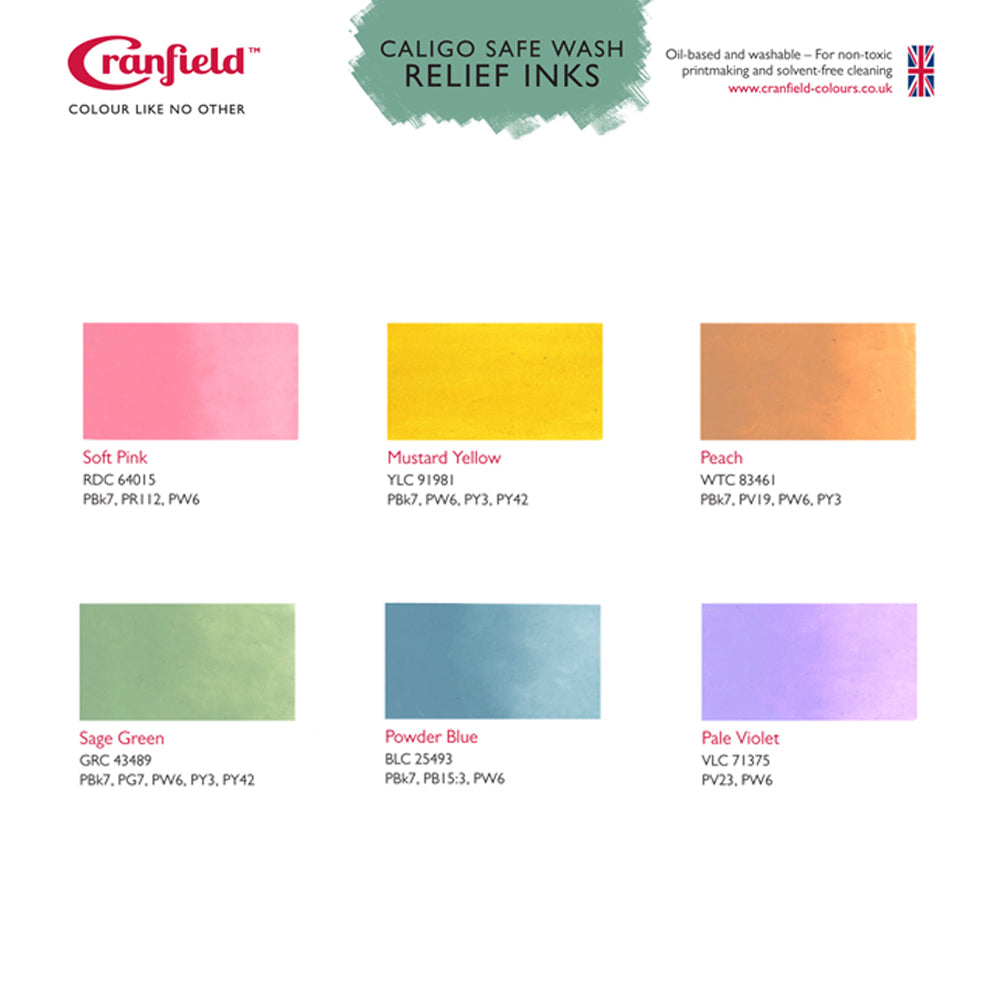 Caligo Soft Shades Safe Wash Relief Ink Set