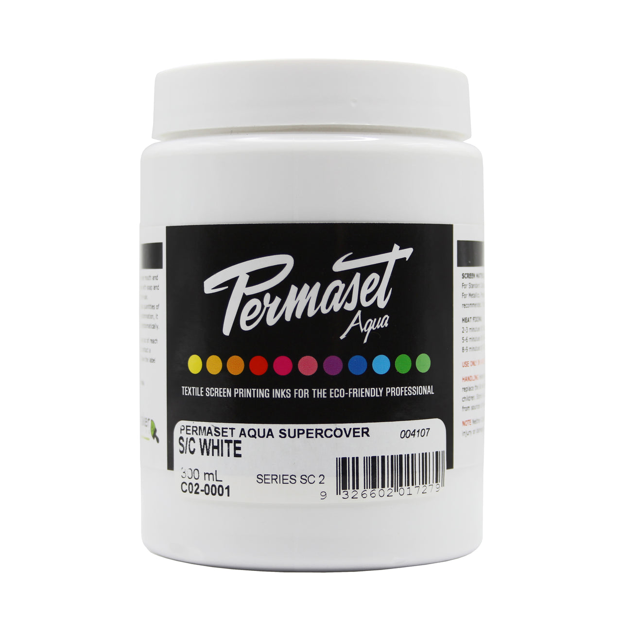 Permaset Aqua Supercover Opaque Screen Printing Ink