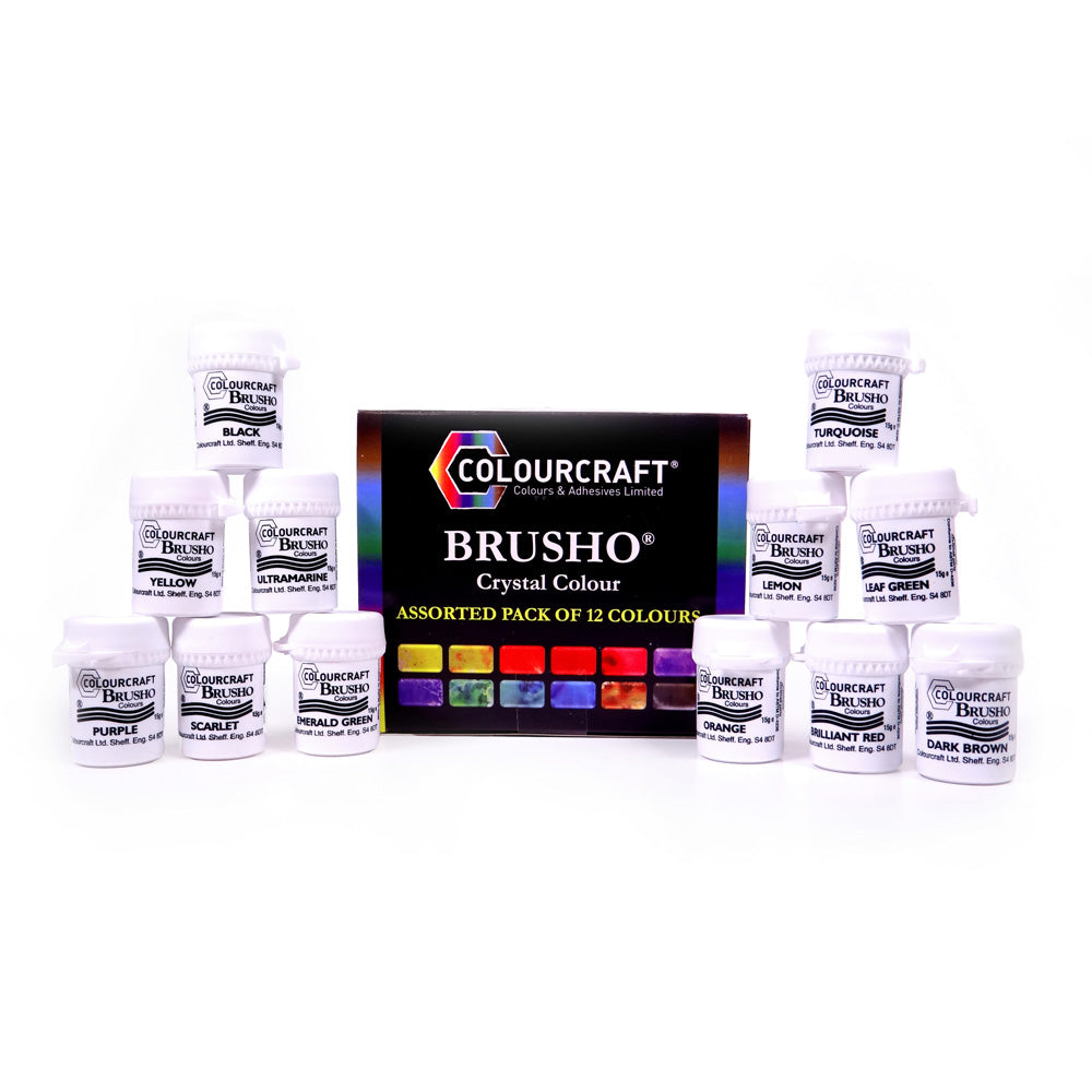 Brusho Assorted Pack - 12 Colours