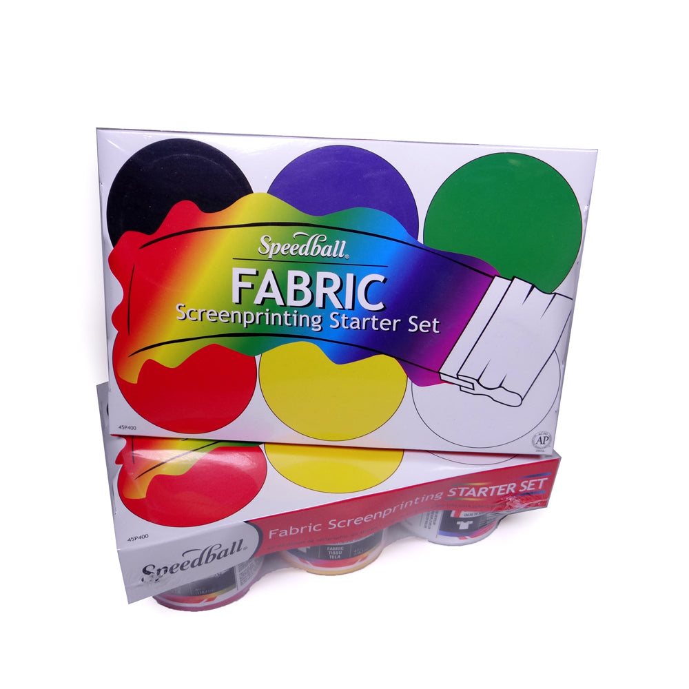 Speedball Fabric Screenprinting Starter Set of Six Inks