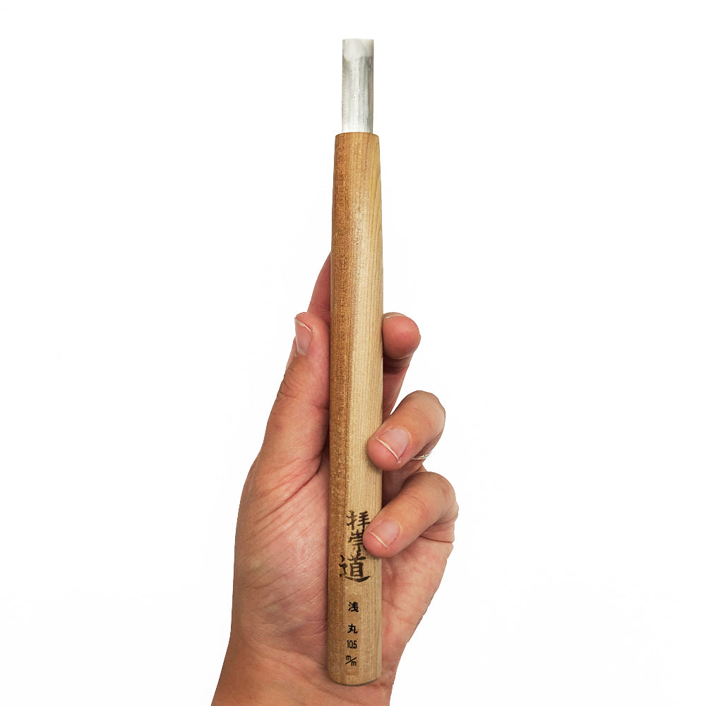 Large Japanese Woodcut Tool - Shallow Gouge
