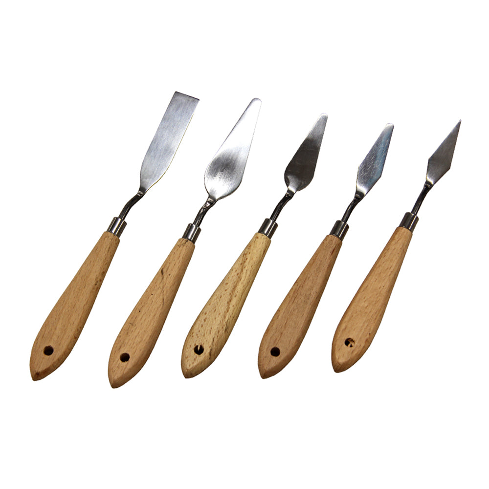 Steel Palette Knives set of 5