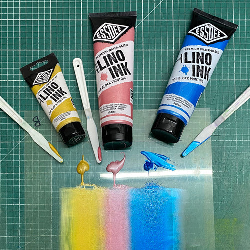 Printing a Linocut with the Essdee Block Printing Inks