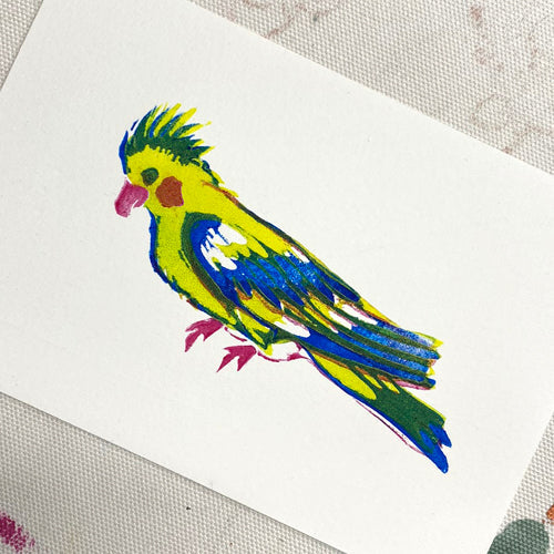 Speedball Speedy Carve Block using Process Colours