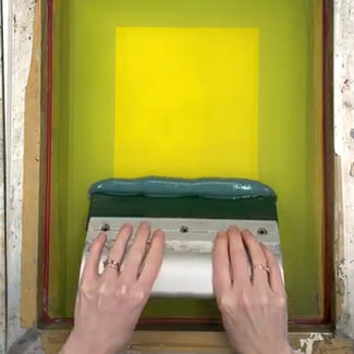 How to Flood a Screen for Screen Printing onto Paper