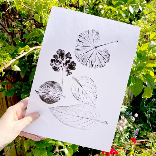 Printing with Leaves