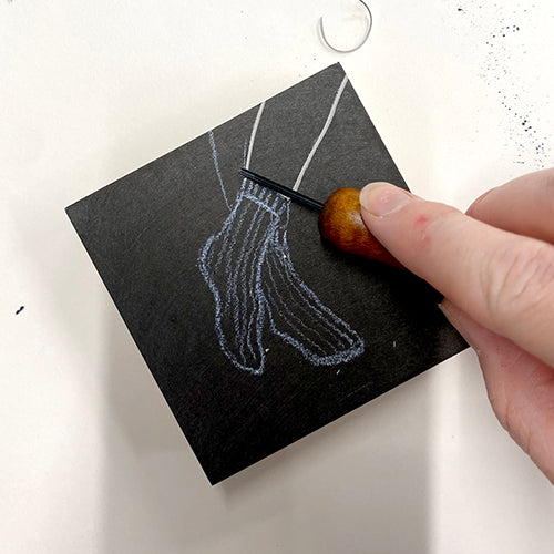 Staining a Block with Sumi Ink