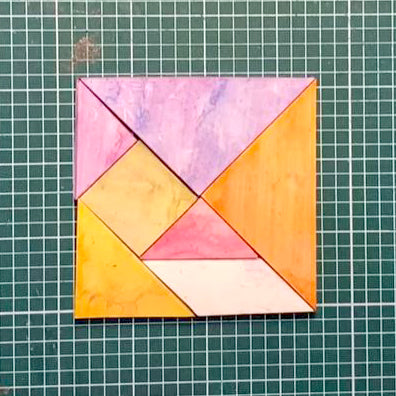 Make a Set of Rubber Stamp Tangrams