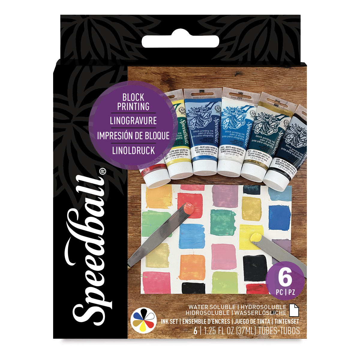 Speedball Block Printing Ink - Set of 6 Inks