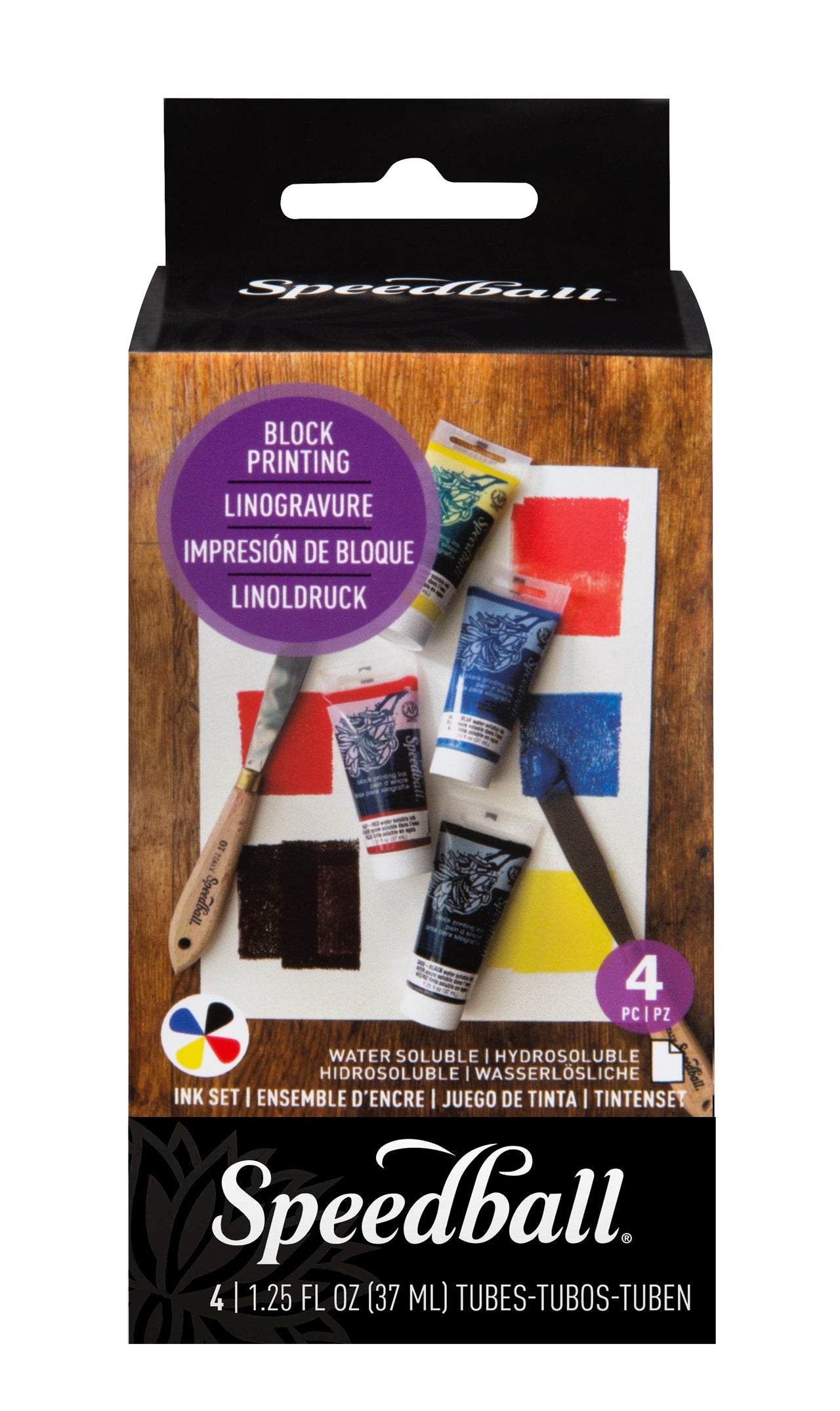 Speedball Block Printing Ink - Set of 4 Inks