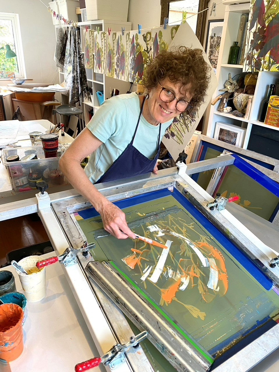 Silkscreen printing with Angela Hall - 2 day course - Sat 16th & Sun 17th or Mon 18th & Tues 19th Nov 2024