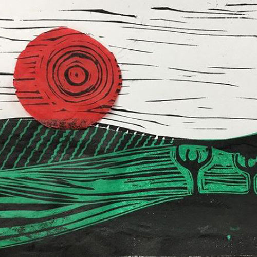 Fab Friday - Linocut with Chine Colle - 9th May 2025