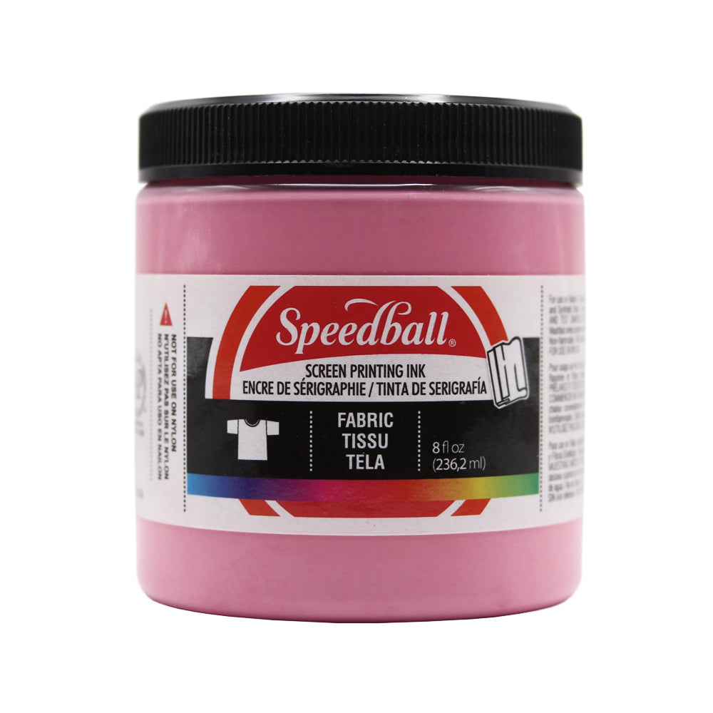 Speedball Art Products Fluorescent Fabric Screen Printing Ink, 8 oz, Hot Pink by Speedball