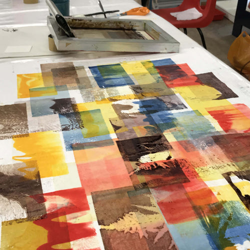 Six Weeks of Textile Screen Printing with Procion Dyes - Spring Term 2024