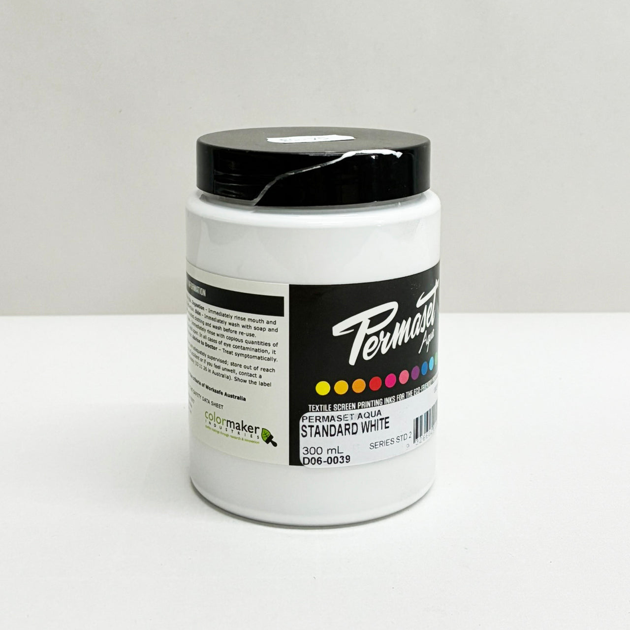 Imperfect Permaset Aqua Textile Screen Printing Ink - Standard White