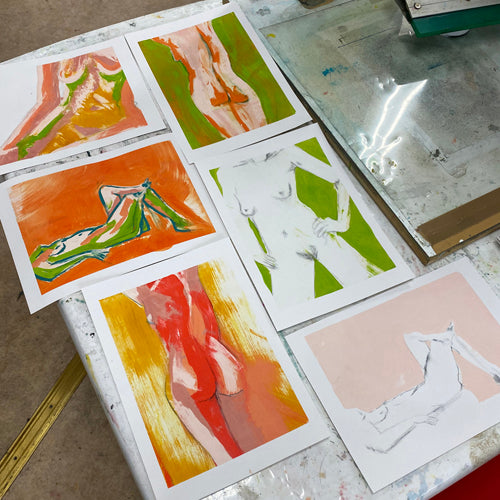 Life Drawing - Creating Mono Screen Prints with Tricia Johnson - Thurs 18th April 2024