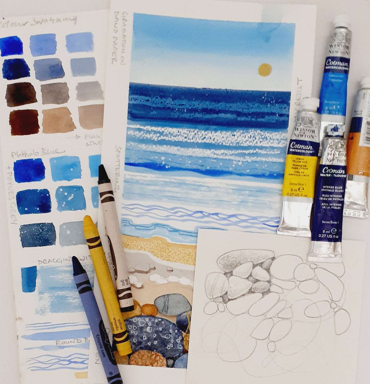 Watercolour: Sea, Sand & Sky with Karen Carter -  Thursday 24th September pm