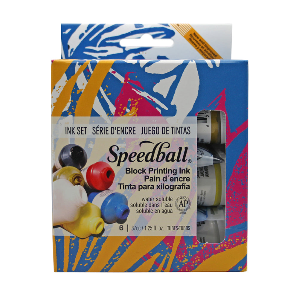 Speedball Block Printing Ink - Set of 6 Inks