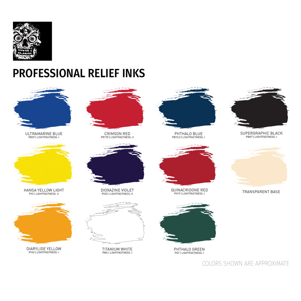 Speedball® Professional™ Relief Ink 6 Color Set