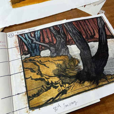 Multi-Block Linocut with Ian Phillips - 2 day course - Mon 16th &  Tues 17th February 2026