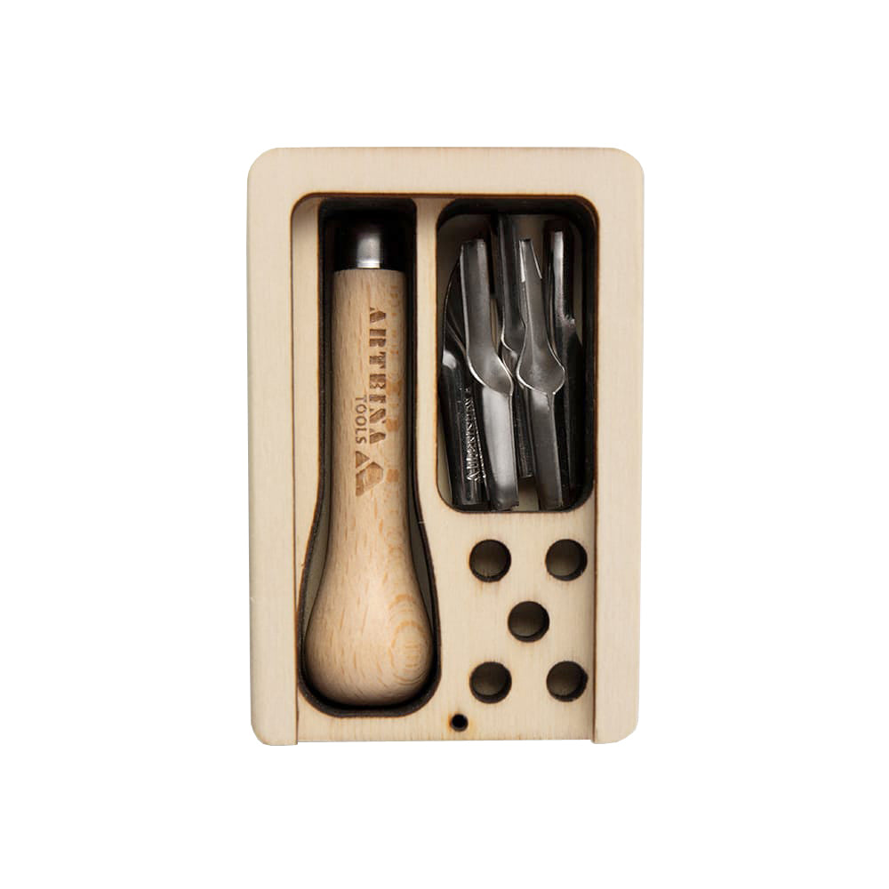 Artiena Wooden Lino Cutting Tool Set