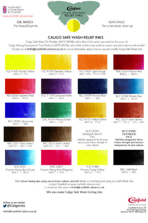 Caligo Safe Wash Relief Printing Inks