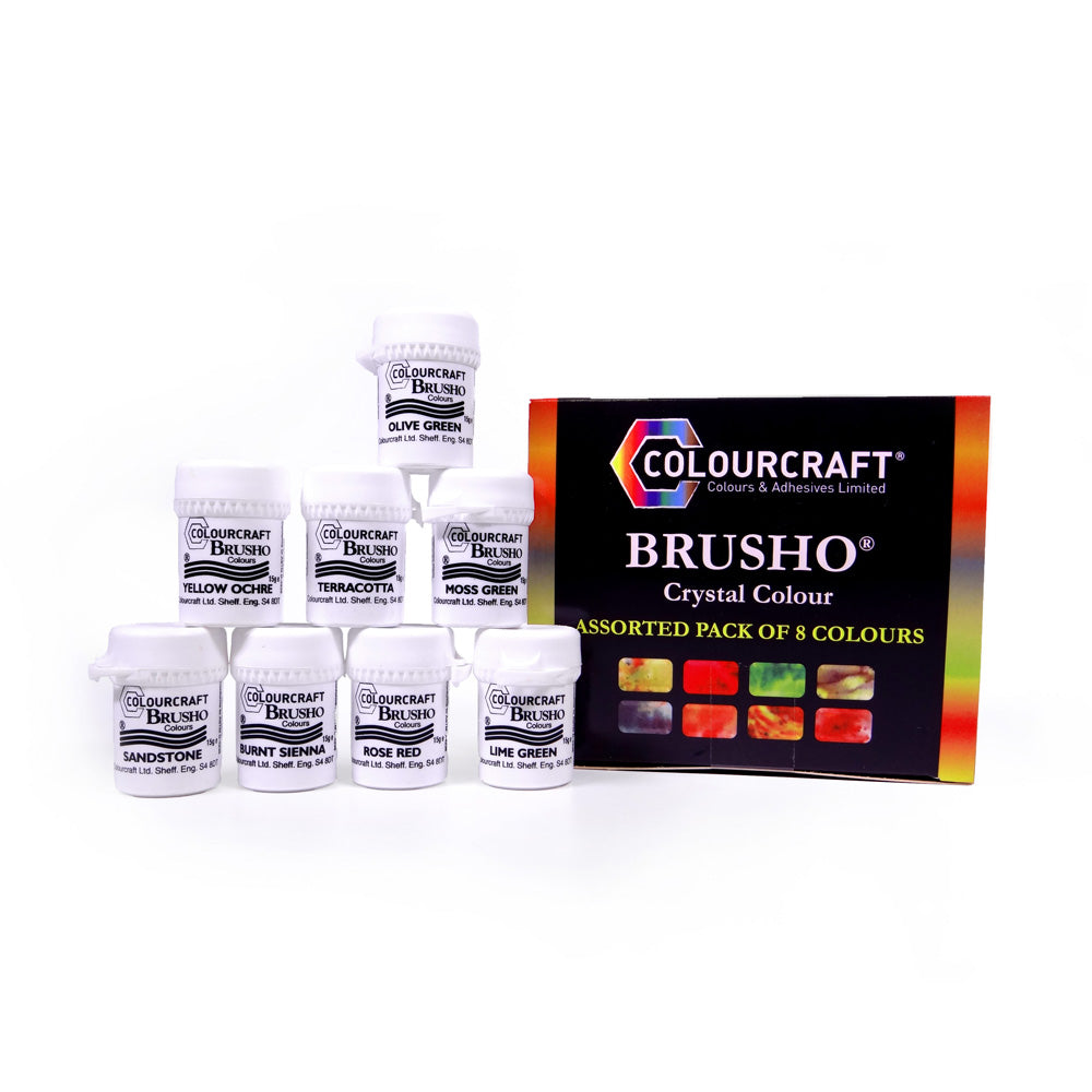 Brusho Assorted Pack - 8 New Colours!
