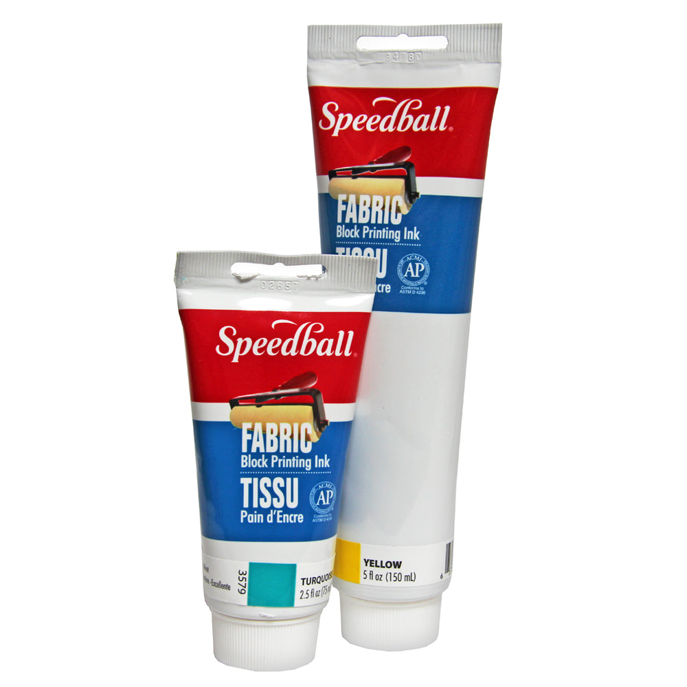 Speedball Fabric and Paper Block Printing Ink - Opaque White, 2.5 oz 